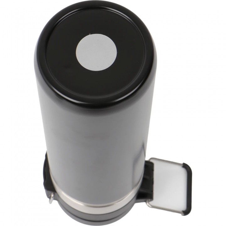 Lacivert 700 ml kilitli kapaklı metal detaylı lazer logo baskılı promosyon termos